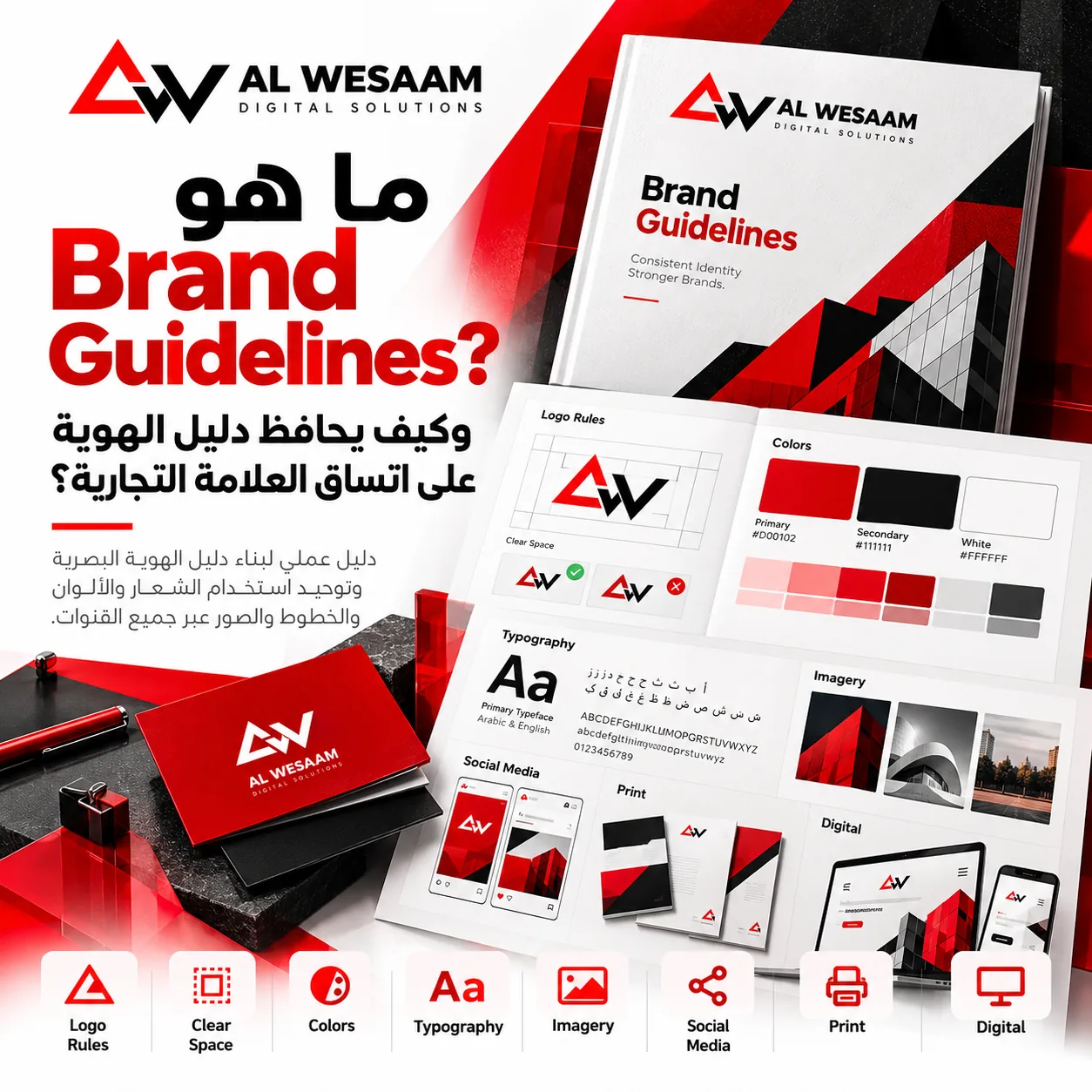 ما هو Brand Guidelines؟ وكيف يحافظ دليل الهوية على اتساق العلامة التجارية؟