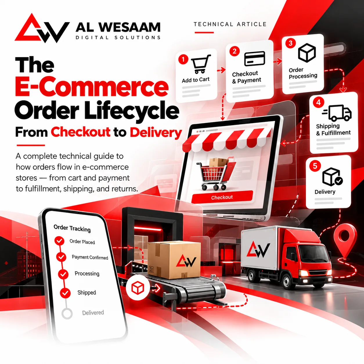 How the E-commerce Order Lifecycle Works: Checkout to Delivery