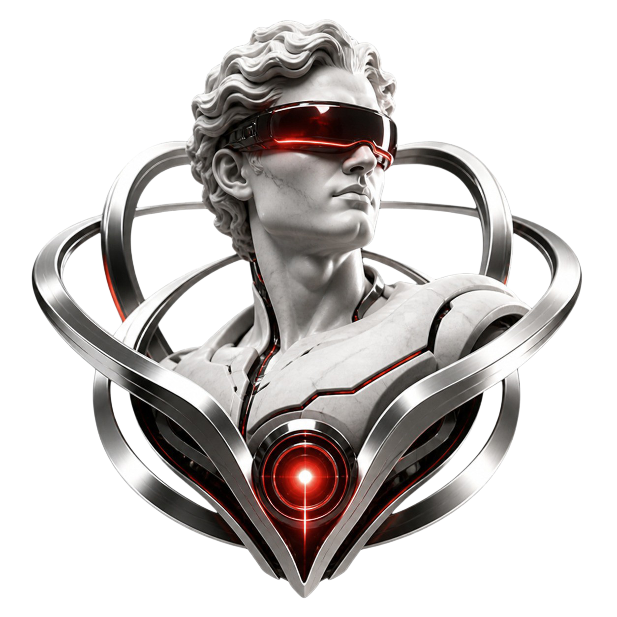 Futuristic AL WESAAM hero sculpture